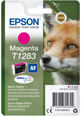 Epson Singlepack Magenta T1283 DURABrite Ultra Ink