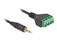 Cable Stereo jack male 3.5 mm 4 pin to T