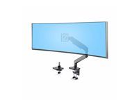 Startech Monitor Desk Mount For 49" Ultrawide Curved Screen, Max 44lb - Montážní sada (pružinové rameno, swivel arm, základna, montáž VESA, Sverka klipu 10-80 mm, Montáž s pruchodkou 10-35 mm) - nastavitelná ramena s mechanickou pružinou - pro LCD displej/zahnutý LCD displej - plast, hliník, ocel - cerná - velikost obrazovky: up to 49" (ultra-wide) - upevnitelné na stul