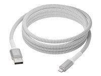 Kabel Lightning - USB s piny (male) do Lightning s piny (male) - 2.5 m - pletený, 100 % recyklovaný plast