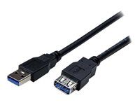 Male to Female USB 3.0 Extender Cable - USB 3.0 Extension Cord - 2 meter (USB3SEXT2MBK) - Prodlužovací šňůra USB - USB typ A (F) do USB typ A (M) - USB 3.0 - 2 m - černá - pro P/N: HB30A4AIB, SV211DPUA4K, SV211HDUA4K, USB2001EXT2NA, USB2002EXT2NA, USB2004EXT2NA