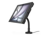 Black - Montážní sada (kryt, stojan) - odkrytá přední/zadní kamera a senzory - pro tablet - uzamykatelný - kov - černá - velikost obrazovky: 13" - na stůl - pro Apple 13-inch iPad Air (M2, M3)