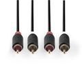 Kabel 2x Cinch konektor/2x Cinch konektor 5m NEDIS CABW24200AT50