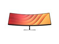 E-Series - LED monitor - zakřivená - 44.5" - 5120 x 1440 Dual Quad HD @ 165 Hz - VA - 400 cd/m² - 3000:1 - 3 ms - HDMI, DisplayPort, USB-C - reproduktory - černá hlava, černá a stříbrná (stojan)