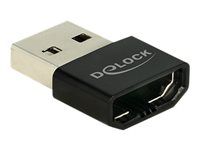 Video adaptér - USB s piny (male) do HDMI se zdířkami (female) - černá