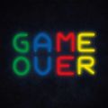 MANTA GAME OVER, LED Neon plexi dekorace