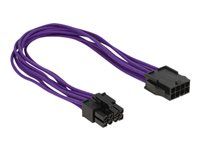 Prodlužovací šňůra - 8 pin EPS12V (F) do 8 pin EPS12V (M) - 30 cm - purpurová
