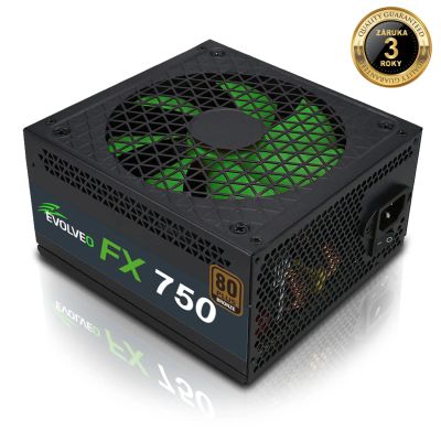 EVOLVEO FX 750,zdroj750W ATX,14cm,80+,Bronze,3YRW