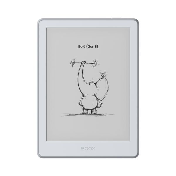 E-book ONYX BOOX GO 6 (Gen II), stone, 6" Carta 1300, 32GB, Bluetooth, Android 11, E-ink displej