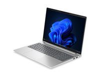 AI PC - design se závěsem 177 stupňů - AMD Ryzen 5 - 230 / až 4.9 GHz - Win 11 Pro - Radeon 760M - 16 GB RAM - 512 GB SSD NVMe - 16" IPS 1920 x 1200 - Gigabit Ethernet - Wi-Fi 7, Bluetooth 6.0 - stříbrná - kbd: česká/slovenská - s HP 3 roky Onsite Care Hardwarová podpora pro pracovní stanice