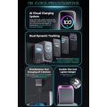 MEGATECH, Rýchlonabíjačka 2x USB-C/1x A, 100W, šed