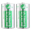 DELTACO ULTIMATE, Baterie alkalické C LR14 2ks