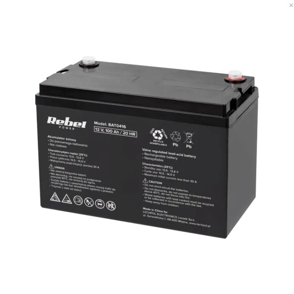 Olověný akumulátor 12V 100Ah REBEL BAT0416