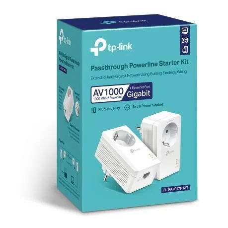 TP-Link TL-PA7017PKIT AV1000 1-Port Gigabit Passth