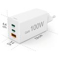 HAMA GaN, Rychlonabíječka, 2x USB-C PD/QC 100W