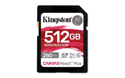 Kingston Canvas React Plus/SDXC/512GB/UHS-II U3 / Class 10