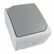 Solight 5B301 vypínač do vlhka IP54, č. 1 jednopólový, šedý