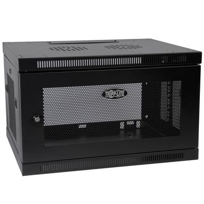 Skříň SmartRack 6U, Mini Rack, Š=600mm, Hl=550mm, hloubka pro přepínače, montáž na stěnu