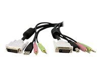 4-in-1 USB DVI KVM Switch Cable w/Audio - DVID4N1USB15