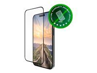 Ochrana obrazovky pro mobilní telefon - sklo - barva rámu černá - pro Apple iPhone 16
