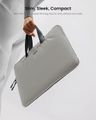 TOMTOC DUAL Sleeve for MacBook 13,5", black/gray