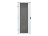 RMA-42-A88-CAX-A1 - 19" stojanový rozvaděč 42U/800x800mm prosklené dveře, IP20 nosnost 800kg světle šedý RAL7035
