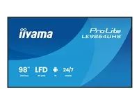 98" Třída úhlopříčky (97.5" zobrazitelný) displej LCD s LED podsvícením - digital signage - s vestavěný přehrávač médií SoC - 4K UHD (2160p) 3840 x 2160 - černý rám s matným povrchem