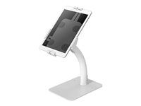 Stojan - pro tablet - uzamykatelný - ocel - bílá - velikost obrazovky: 7.9" - 11" - na stůl