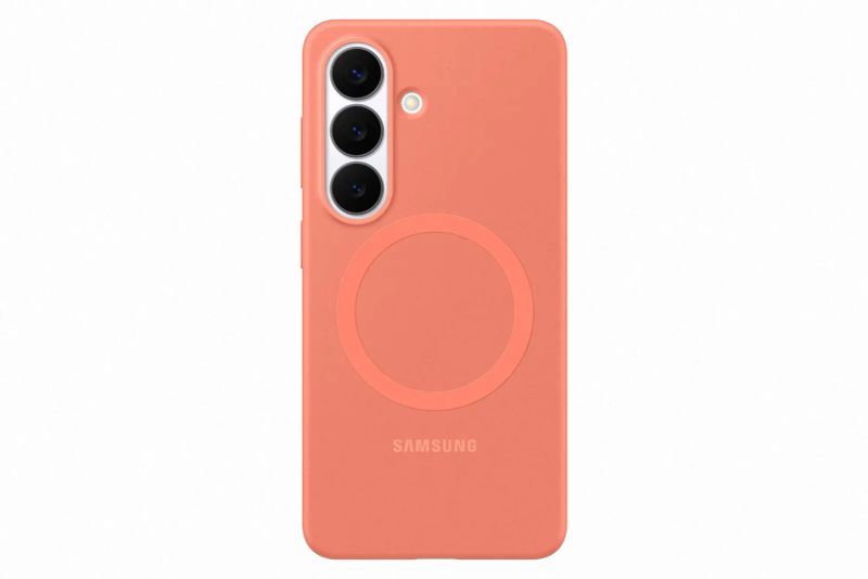Samsung Silikonový kryt s magnetem S26 Coralred