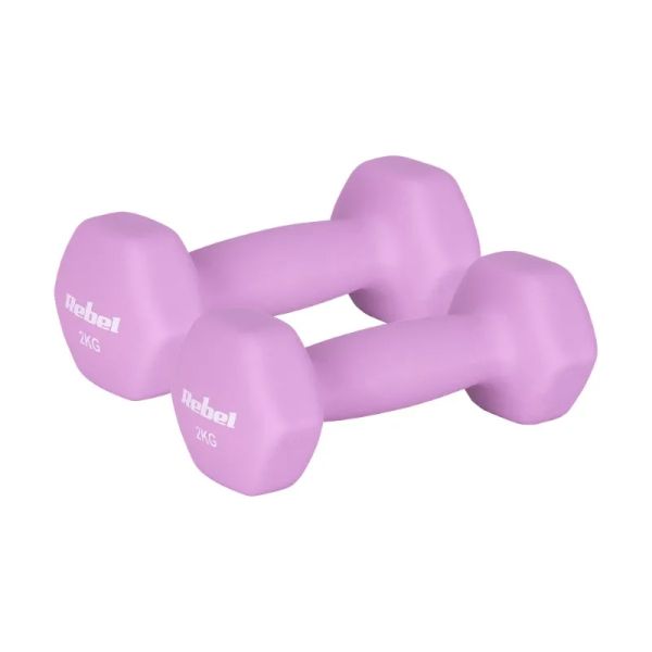 Sada litinových a neoprenových činek HEX REBEL RBA-2330-2 2x2kg