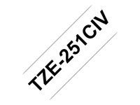 Černá na bílé - Role (1,2 cm x 8 m) 1 kazeta/y lamino páska - pro P-Touch PT-1090, 1290, 1830, 2100, 2430, 2700, 7500, 7600, 9800, P300