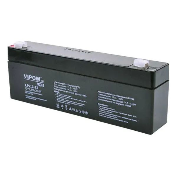 Baterie olověná 12V 2.2Ah VIPOW BAT0220