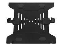 Upevňovací komponent (držák na notebook) - open - pro notebook (počítač) - univerzální - ocel - černá - velikost obrazovky: až do 16" - montážní rozhraní: 75/100 mm - rameno monitoru
