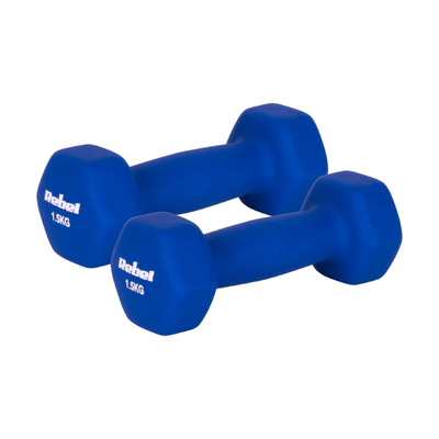 Sada litinových a neoprenových činek HEX REBEL RBA-2330-1,5 2x1,5kg