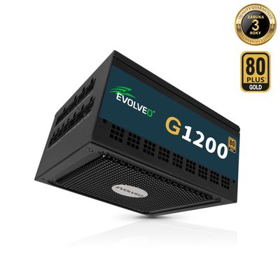 EVOLVEO G1200, 1200W/ ATX 3.1/ 80+ GOLD/ Modular