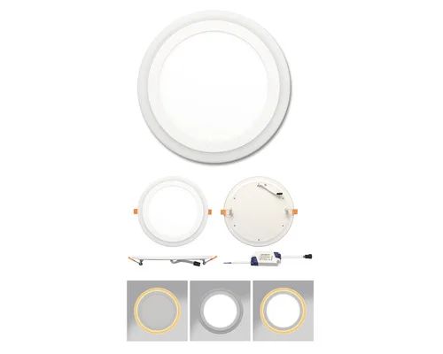 LED podsvícený panel, podhledový, 6W + 3W, 400lm