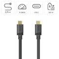 HAMA Essential Line, Kábel USB-C/USB-C, 240W, 0.75