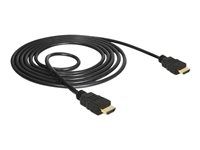 Kabel HDMI s ethernetem - HDMI s piny (male) do HDMI s piny (male) - 1.5 m - černá - podporuje 4K