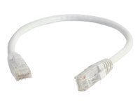 Patch kabel - RJ-45 (M) do RJ-45 (M) - 30 cm - UTP - CAT 6 - lisovaný, provedení bez hrbolků, licna - bílá