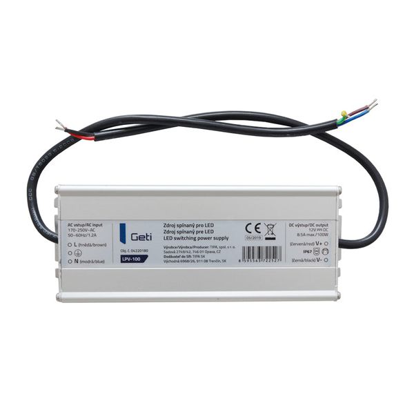 Spínaný zdroj pro LED 12V/100W GETI LPV-100