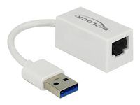 Síťový adaptér - USB 3.1 Gen 1 - Gigabit Ethernet x 1 - bílá