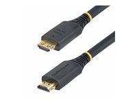 Startech 20ft (6m) Active HDMI Cable w/Gripping Connectors - Vysoká rychlost - kabel HDMI s ethernetem - HDMI s piny (male) do HDMI s piny (male) - 6.1 m - odstínený - cerná - neobsahuje halogen, aktivní, podpora 4K60Hz, podpora 1440p (UWQHD) 144Hz, podpora 1080p 240Hz
