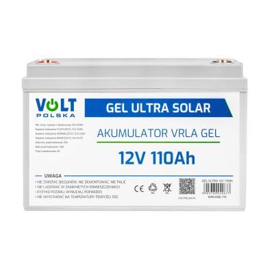 Gelová baterie 12V 110Ah V-PRO ULTRA SOLAR DEEP CYCLE