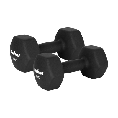 Sada litinových a neoprenových činek HEX REBEL RBA-2330-10 2x10kg