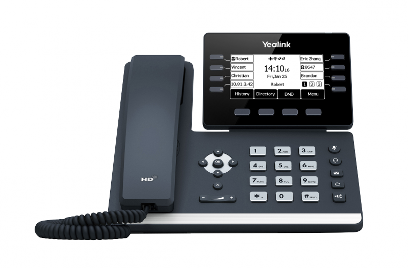 Yealink SIP-T53 IP. Tel., PoE, 3,7 bar. LCD, 8 prog. Tl