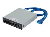 SecureDigital/Micro SD/Memory Stick/Compact Flash Memory Card Reader (35FCREADBU3) - Čtečka karet - 3,5" (CF I, CF II, MS, MS PRO, MMC, SD, MS Duo, MS PRO Duo, miniSD, microSD, SDHC, MS Micro, microSDHC, SXC, MS XC, MS PRO-HG) - USB 3.0