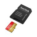 SanDisk Extreme SDXC 128GB 190MB/s V30 + adaptér