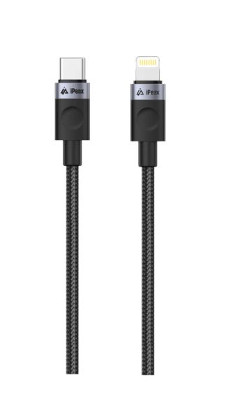 Kabel iPEAX 90010106 USB-C/Lightning 1,5 m černý