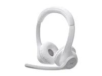 Náhlavní souprava - náhlavní - Bluetooth - bezdrátový - bělavá