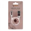 SBOX IPH7-RG Apple Lightning/USB-A růž/zlatá 1,5m